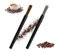 Androxeda 2 Pcs Brosse De Nettoyage Pour Machine À Café, Ensemble D'Outils De Nettoyage, Entretien De Tête De Groupe Et Moulin À Café, Gris Et Marron