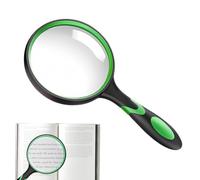 Androxeda Loupe À Main 50 Mm En Verre Véritable, Miroir Grossissant Incassable, Pour Livres Scientifiques, Journaux, Lecture, Insectes, Passe-Temps, Observation De Qualité Supérieure
