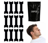 Androxeda Paquet de 30 Patchs pour le Nez, Noir, Patch Nasal en Non-Tissé, Dimensions 1.7 x 5.5 cm, Pour Soins de la Peau, Hygiène et Beauté au Quotidien