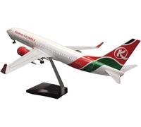 ANDSYYDS Modèle d'avion B737 à l'échelle 1:85 avec livrée inspirée du Kenya - Modèle d'avion moulé sous pression de 47 cm avec support, design amovible, avec lumière, pour bureau, cadeau ou collection