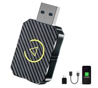 AndThere Adaptateur CarPlay sans Fil, Dongle CarPlay Voiture Cle Car Play sans Fil Bluetooth 5.0 Plug and Play, Mini Wireless CarPlay Clé USB Car Play Adapter Easy Connect et Stable