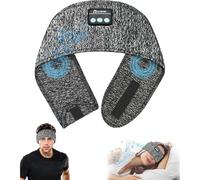 AndThere Bandeau Ecouteurs pour Dormir, Casque Anti Bruit Sommeil Masque de Nuit Réglable, Sommeil Bluetooth Bandeau pour Musique Sport Yoga Casque Audio sans Fil avec Haut-parleurs Ultra Fins