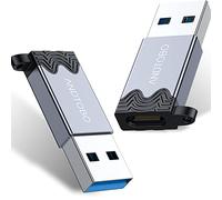 ANDTOBO Adaptateur USB C Femelle vers USB A mâle, 【2023 Upgrade】 Adaptateur USB 3.1 Gen 2 vers USB C Femelle (Doubler Le côté 10Gbps Data Sync), pour Quest Link, USB Car Charger - 2 Pack