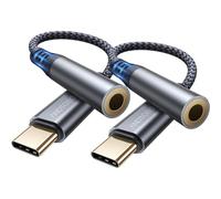ANDTOBO Adaptateur USB C vers Jack 3,5 mm, USB C vers Adaptateur Prise Audio Auxiliaire Jack 3,5 mm pour iPhone 16/15 Pro Max Plus, iPad Pro Air, Galaxy S24 Ultra S23 S21 S20