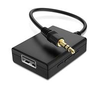 ANDTOBO Adaptateur USB vers Aux Audio, Adaptateur mâle vers USB Femelle 3,5 mm pour écouter de la Musique avec Une clé USB dans Votre Voiture