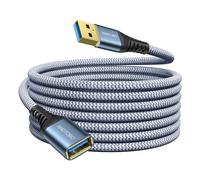 ANDTOBO Cable de Rallonge USB 5M, USB 3.0 Male vers Femelle Rallonge Cable Transfert de données à grande vitesse 5Gbps Pour Console de jeu, imprimante, webcam, clavier USB, lecteur flash, disque dur