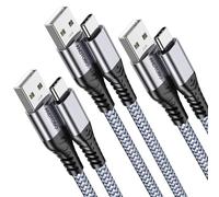 ANDTOBO Câble USB A vers USB C 3.1A, [1M, Lot de 3] Câble USB C Charge Rapide, Cable USB Type C Cordon Chargeur Tressé Pour iPhone 17 16 15 Pro Max Plus, Samsung Galaxy S20 S10 S9 S8, Google Pixel
