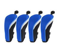Andux Golf Hybride Club Couvre-tête du Interchangeable NO. étiqueter 4 pièces Bleu