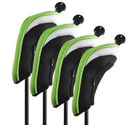 Andux Golf Hybride Club Couvre-tête du Interchangeable NO. étiqueter 4 pièces Vert