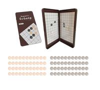 Andux Jeux De Plateau Magnétique Classique Portable Léger Format De Voyage Jeux d'Echecs THYX-02 (Échecs Gobang)