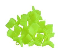 Andux Lot de 100 Crochets de Pêche Cache Crochets Capuchons Protection Accessoire Peche YGBHT-01 Jaune Fluorescent