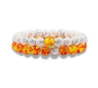 Andy & C Bracelet Hommes 2 pièces Avec Des Pierres Naturelles Bracelet Boîte Chakra Tibétain Yoga Bijoux