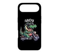 Andy Funny Alligator Moto Design pour garçon Nom Andy Coque pour iPhone Air