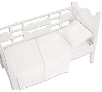 Andy & Helen 3/110 Au-dessus de drap de lit, blanc. Pour lit avec barres 100% coton