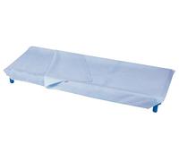 ANDY & HELEN - Housse de Couette (au-Dessus+Dessous) pour lit d'enfant avec Coins élastiques pour Une adhérence Totale. Dimensions Standard 65 x 140 cm en 100% Coton, Bleu Clair