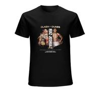 Andy Ruiz Jr Vs Anthony Joshua Heavyweight Rematch Boxing Poster Fan Black T Shi Men T-Shirt Graphic Tee Printed Top Mens Black Shirt L