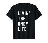 Andy Vivant la Vie de Andy Nom Amusant T-Shirt Graphique avec Valeur