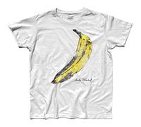Andy Warhol Banana The Velvet Under Ground & Nico Rock E Pop Art T-Shirt Graphic Tee Printed Top Mens White Shirt 3XL