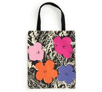 Galison Sac cabas en toile Warhol Flowers Rose