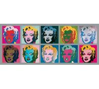 Andy Warhol Poster dix Marilyns 1967 "134 x 56 cm