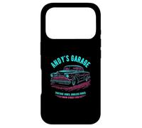 Andy's Garage Hotrod Voiture Classique pour Le nom Andy Coque pour iPhone 17 Pro