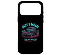 Andy's Garage Hotrod Voiture Classique pour Le nom Andy Coque pour iPhone 17 Pro Max