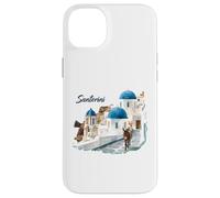 Âne dans Les Rues de Santorin en Grèce Souvenir Touristique Femmes Coque pour iPhone 14 Plus
