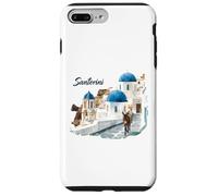 Âne dans Les Rues de Santorin en Grèce Souvenir Touristique Femmes Coque pour iPhone 7 Plus/8 Plus