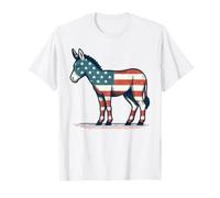 Âne, Drapeau américain rétro USA 4 Juillet Ferme Amérique T-Shirt