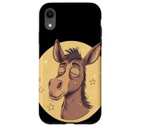 Âne drôle avec Une Expression perplexe pour Une Ambiance Amusante Coque pour iPhone XR