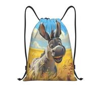 Âne Drôle De La Campagne Sac De Sport Réglable Sacs À Cordon Unisexe Sac À Dos pour École Hommes Fête 36X42Cm