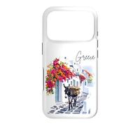 Âne en Grèce Souvenir Village Grec Santorin ou Athènes Coque pour iPhone 17 Pro