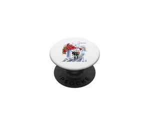 Âne en Grèce Souvenir Village Grec Santorin ou Athènes PopSockets PopGrip Adhésif