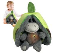 Âne En Peluche Avec Mouvement Et Son Peluche Âne Qui, Peluches Respirante Jouet De Cache-cache Mignon Sommeil Apaisant Pour Les Endormis Anti-Stress Pour L'anxiété Des Adultes Et Des