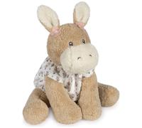 Âne En Peluche Botton Fleurs Beige TU