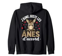 Âne Mignon Kawaii Amoureux des Ânes Sweat à Capuche
