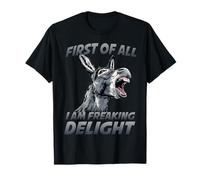 Âne Nain Mini âne propriétaire d'animaux de Ferme âne Gris T-Shirt