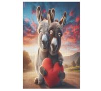 Âne Puzzle en Bois 1000 Pièces pour Adultes Et Enfants, Puzzles Impossible, Jeu De Patience Coloré, À Partir De 12 Ans (78×53cm)