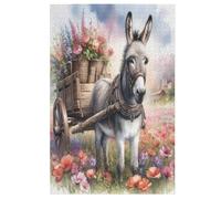 Âne Puzzles en Bois Adultes Et Adolescents 1000 Pieces Enfants Puzzle Décoration Mur Moderne Art Jouets Cadeau Intéressants 78×53cm