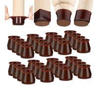 Aneaseit Protection Pied de Chaise - 3.8cm x 32 pcs Crystal - Feutrine en Silicone Doux Qui Protège Le Parquet des Pieds de Meubles - Tampon Patin Protege Chaises - Medium
