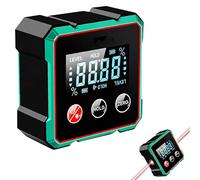 Aneedbaby Détecteur d'angle numérique magnétique avec laser électronique Niveau numérique avec écran LCD, rapporteur et inclinomètre pour le travail du bois (modèle classique)