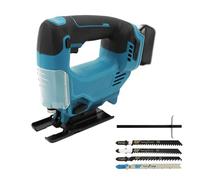 ANEELV Scie sauteuse sans fil compatible avec batterie Makita 18 V - 3 vitesses réglables, changement rapide de lame pour bois, PVC, contreplaqué et métal (sans batterie)