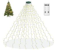 aneeway Guirlandes Lumineuses 400 LED Blanc Chaud Waterproof Lumières de Noël Intérieur et Extérieure String Allume avec Minuterie Décoration Festivals Mariages, 8 Modes D’éclairage