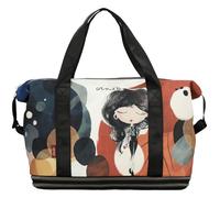 Anekke | Sac de Voyage Extensible Alma | Bagage Femme Taille Cabine Grand modèle avec extenseur | 52 x 36/58 x 22 cm | Multicolore