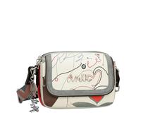 Anekke Alma Sac à bandoulière ovale avec revers - Design innovant et spacieux - 3 compartiments et poignée réglable - Dimensions : 25 x 18 x 8 cm - Multicolore - Taille M