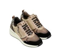 Anekke Chaussures de sport compensées avec fermeture éclair latérale et détails décoratifs, semelle intérieure amovible rembourrée, multicolore, 38 EU