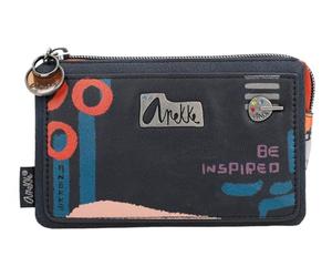 Anekke Contemporary Nagare Triple Compartment Purse M Multicolor