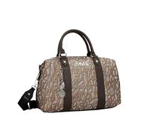 Anekke | Sac à main forme bowling collection Mantle | Sac femme porté main avec bandoulière amovible original | 35 x 21 x 13 cm | Coloris marron