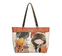 Anekke – Grand sac à bandoulière – Poches extérieures, double poignée – Rouge – 41 x 33 x 15 cm