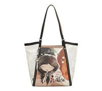 Anekke Grand sac de courses – Intérieur spacieux, poches arrière – 38×28×13 cm – Multicolore